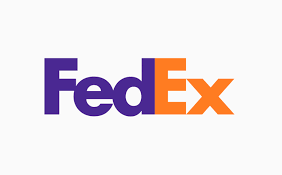 Simple, minimalistic FedEx logo