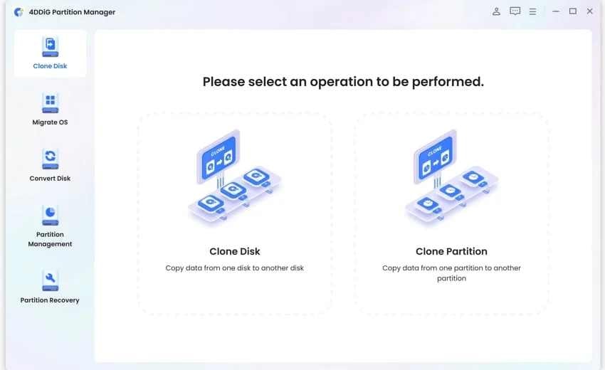 4DDiG Partition Manager window