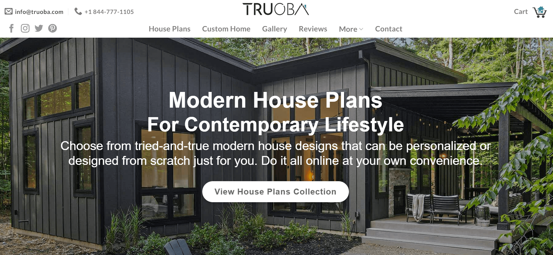 Truoba homepage