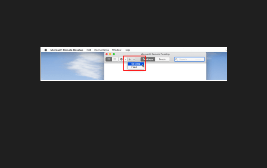 显示 Mac 上的 MRD 应用程序的图像