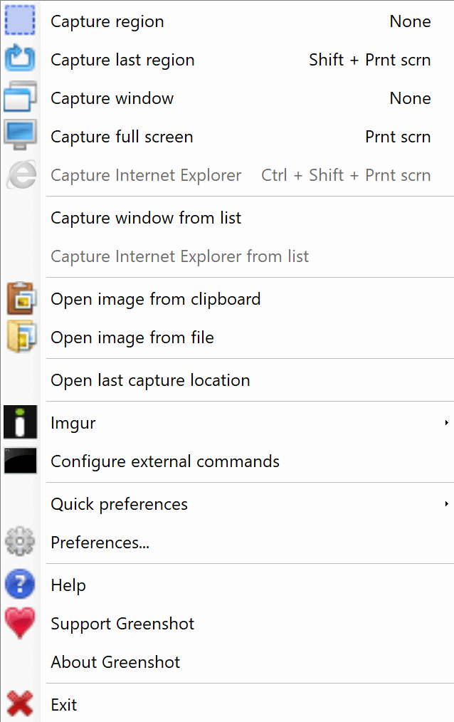 Popular App known as Greenshot