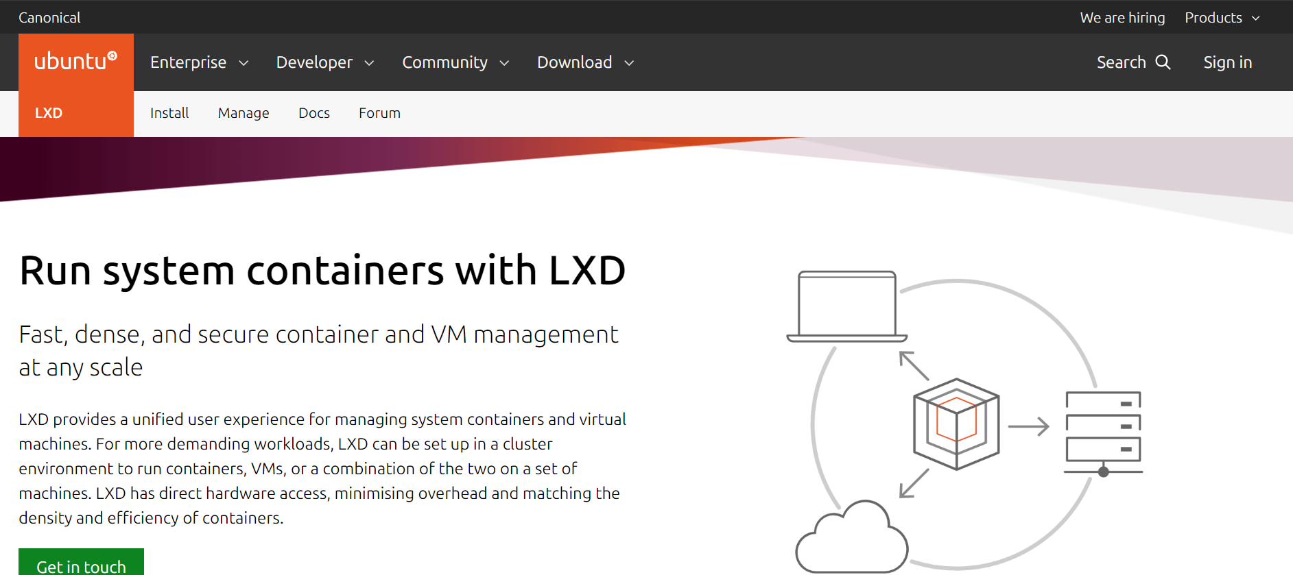 LXD homepage