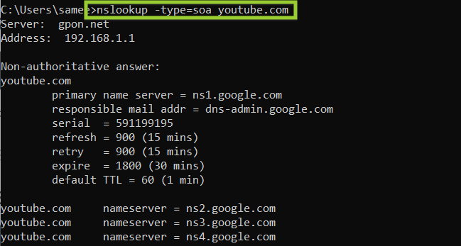 checking start of authority record