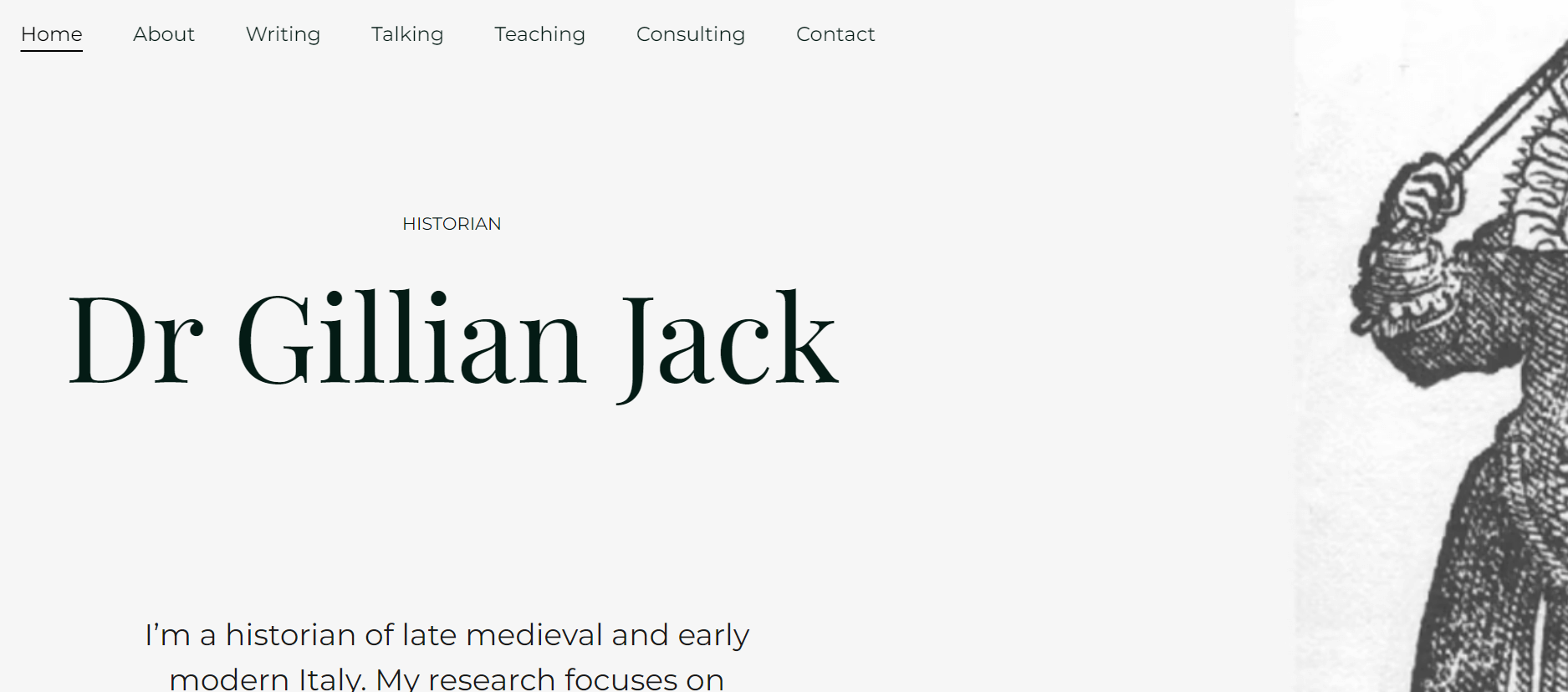 Dr Gillian Jack Homepage