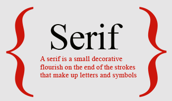 Serif fonts