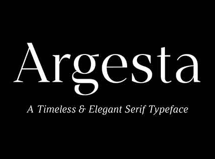 Argesta modern fonts