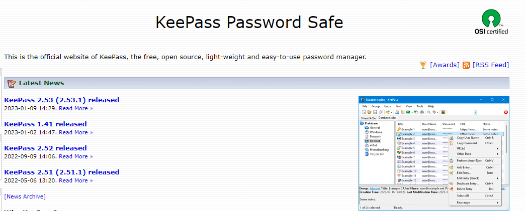 KeePass password manager