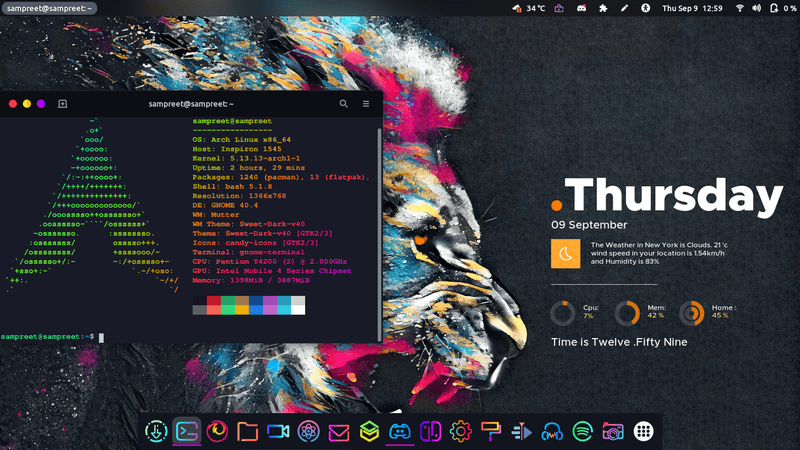 Arch Linux Desktop