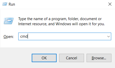A screenshot displaying how to open ports from the Run command dialog box on a Windows.