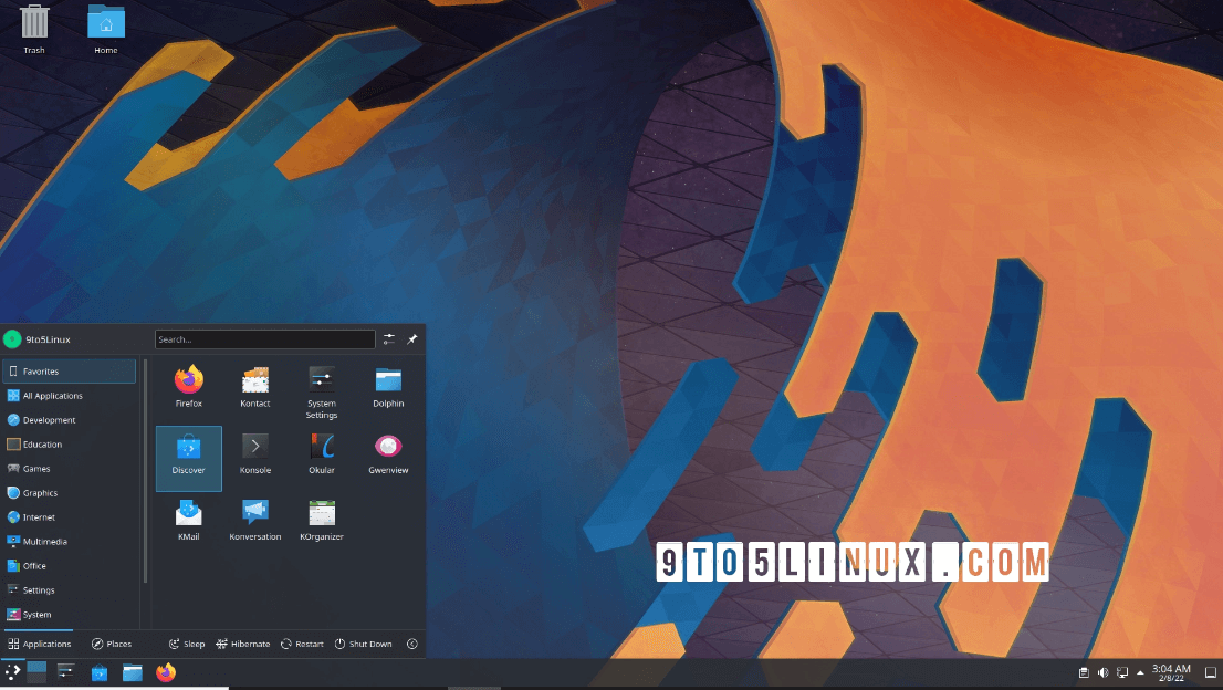 Image showing KDE desktop theme.