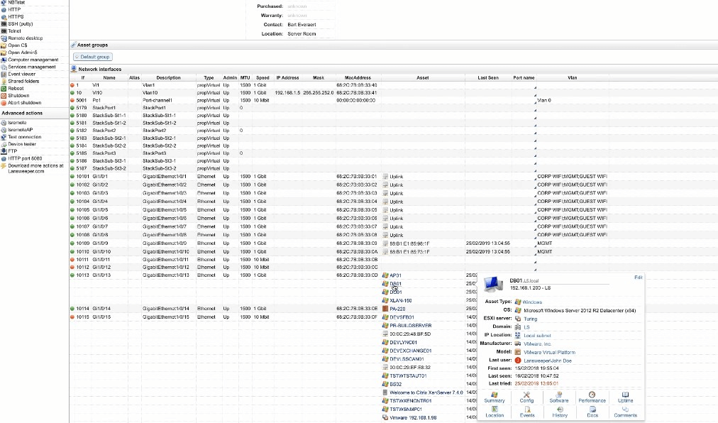 Lansweeper's IP Range Scanner