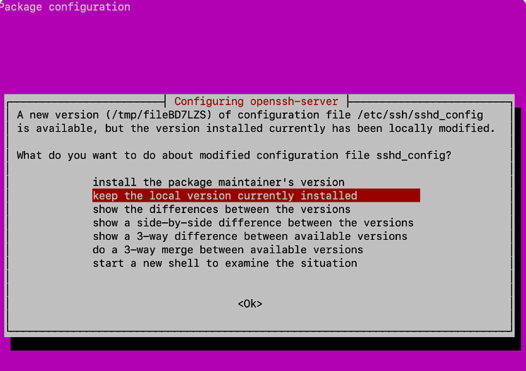 Minio Package Configuration