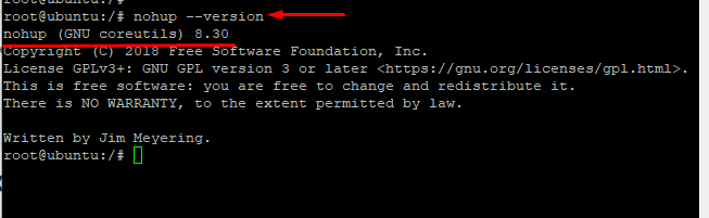 How to Check Nohup Version