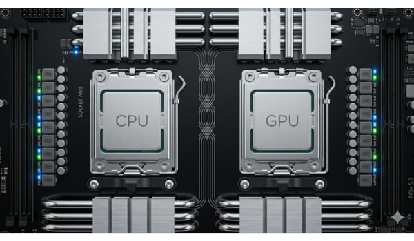 difference between GPU and CPU's processor
