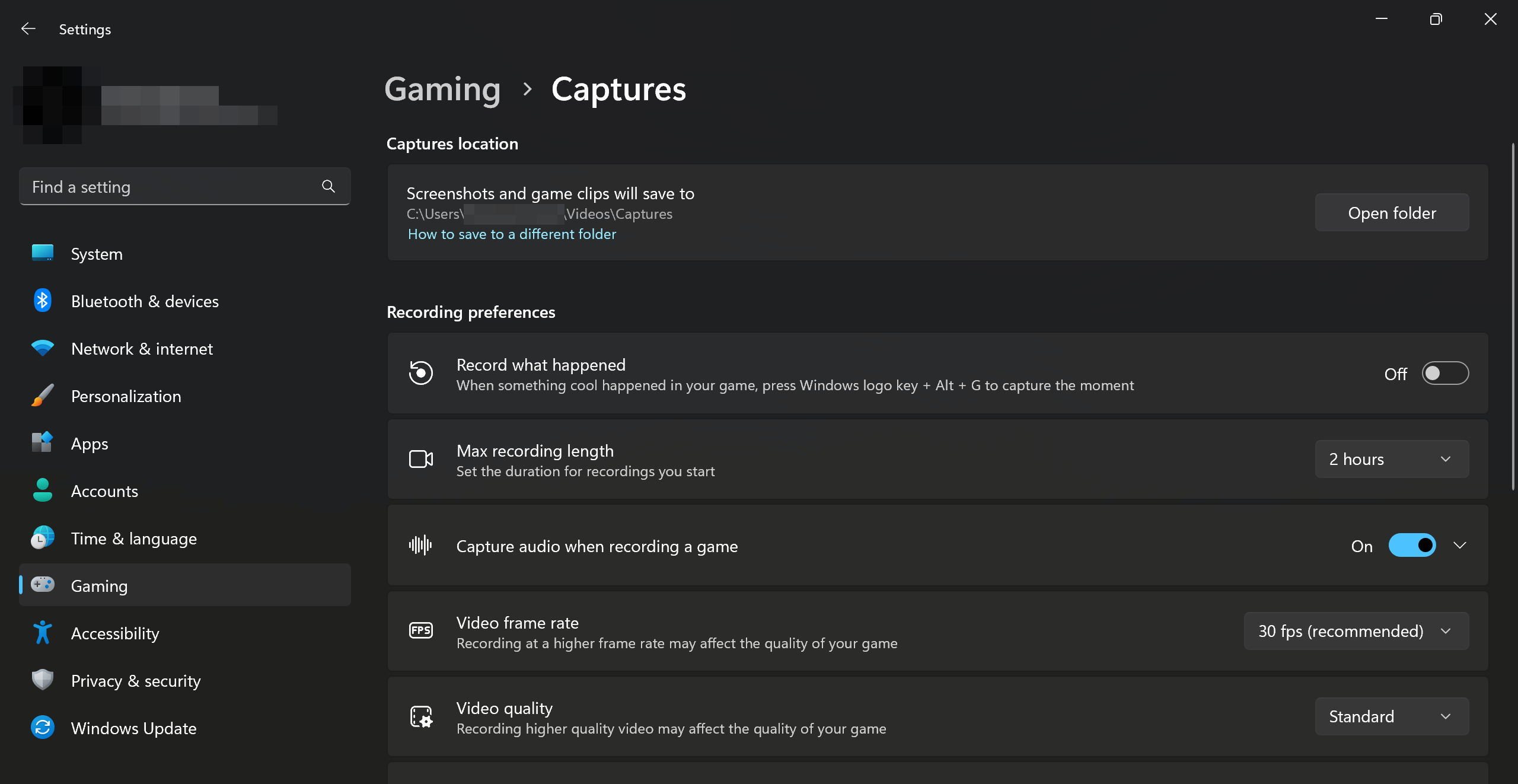 Using Windows 11's Screenshot Settings