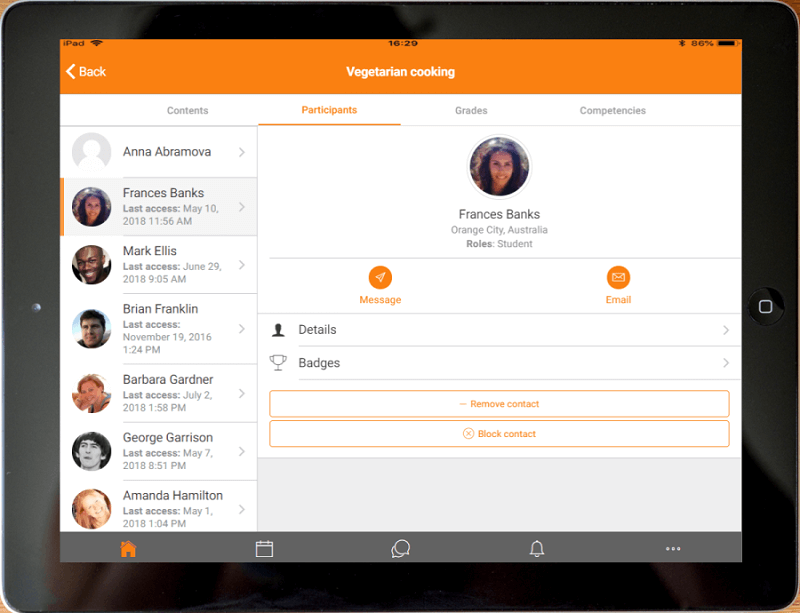 Moodle LMS Communication and collabaration