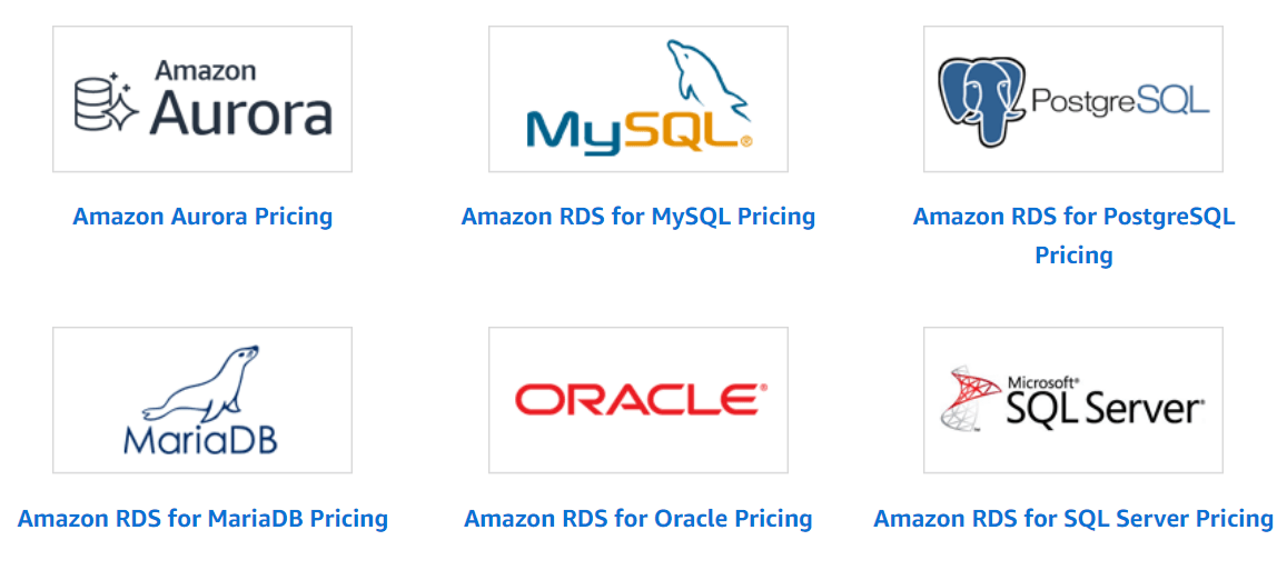 Amazon RDS engines