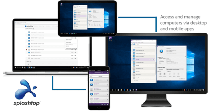 Access on multiple remote devices through Splashtop monitoring tool