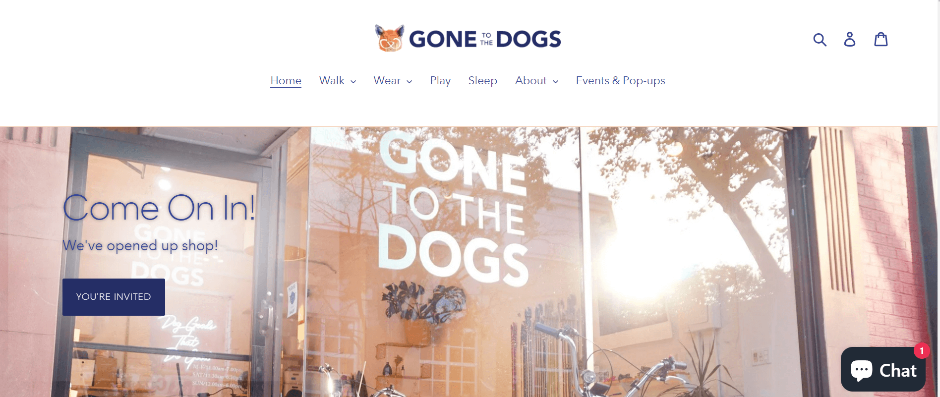 Gone to the Dogs homepage