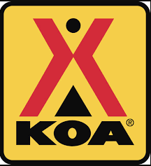 The KOA yellow sign