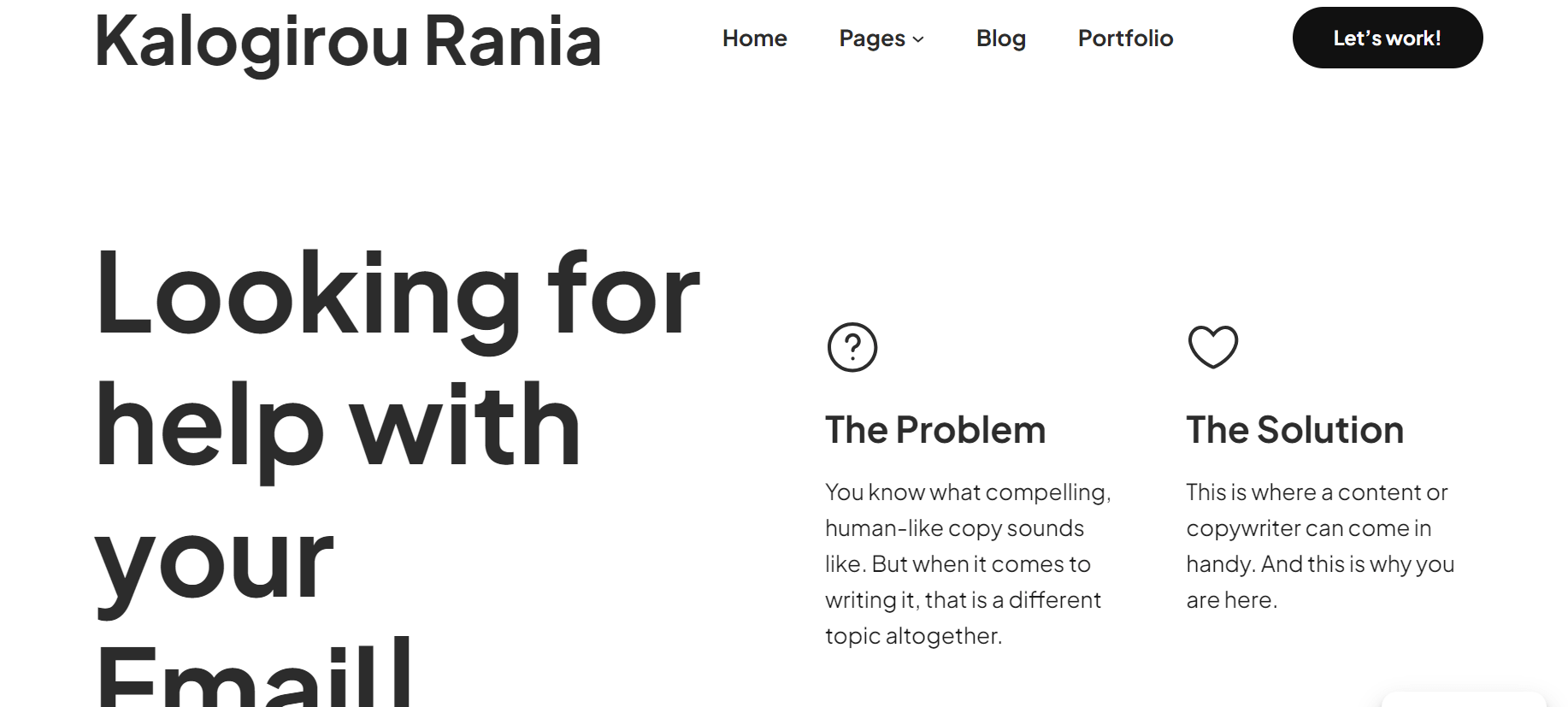 Κalogirou Rania homepage