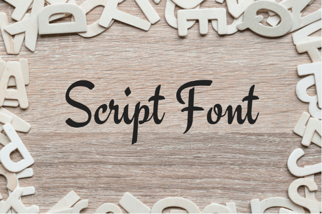 Script fonts