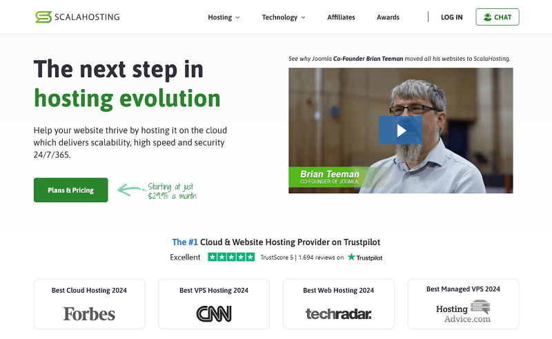 ScalaHosting: Best Managed VPS with Unlimited Bandwidth
